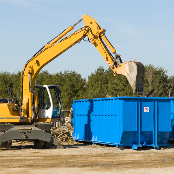 what size residential dumpster rentals are available in Foxworth MS